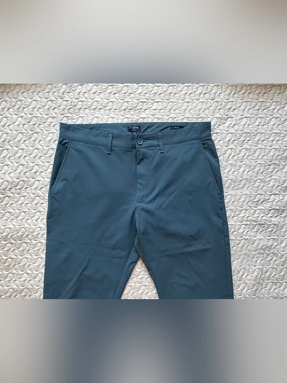 J.Crew Flex Men’s Slim Performance Pants Teal Blue Size 32x31